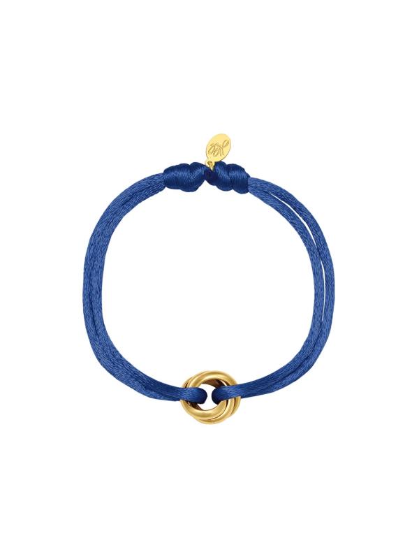 Satijnen Armbandje Blauw