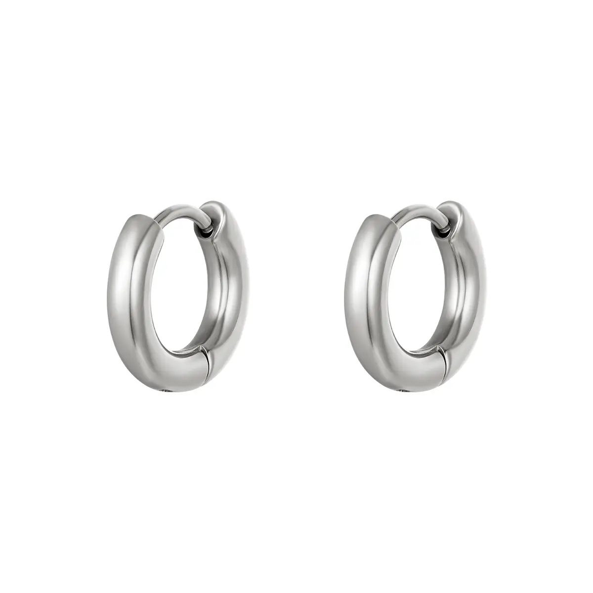 Basic oorring hoops zilver