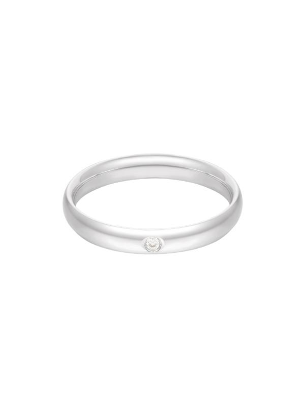 Ring Met Diamant Zilver